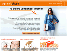 Tablet Screenshot of dynamicshop.es